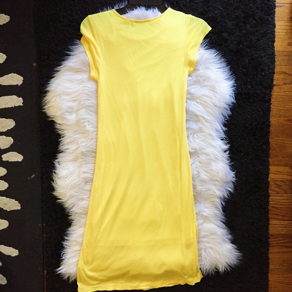 Rebecca Beeson sexy long yellow dress Sz 1 / XS - Picture 3 of 3
